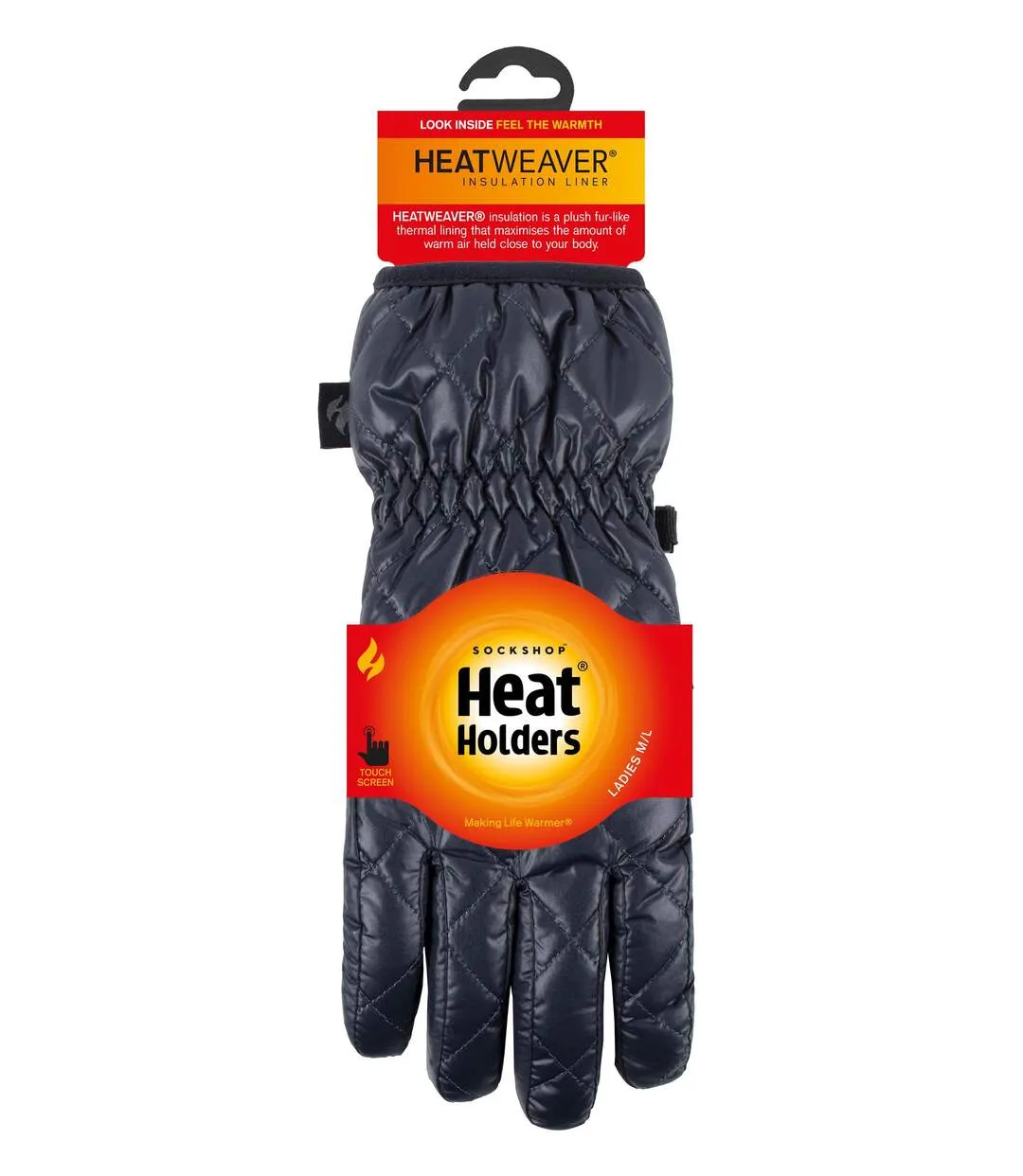 Heat Holders Womens Bryce Quilted Waterproof Wind Resistant Gloves - M/L