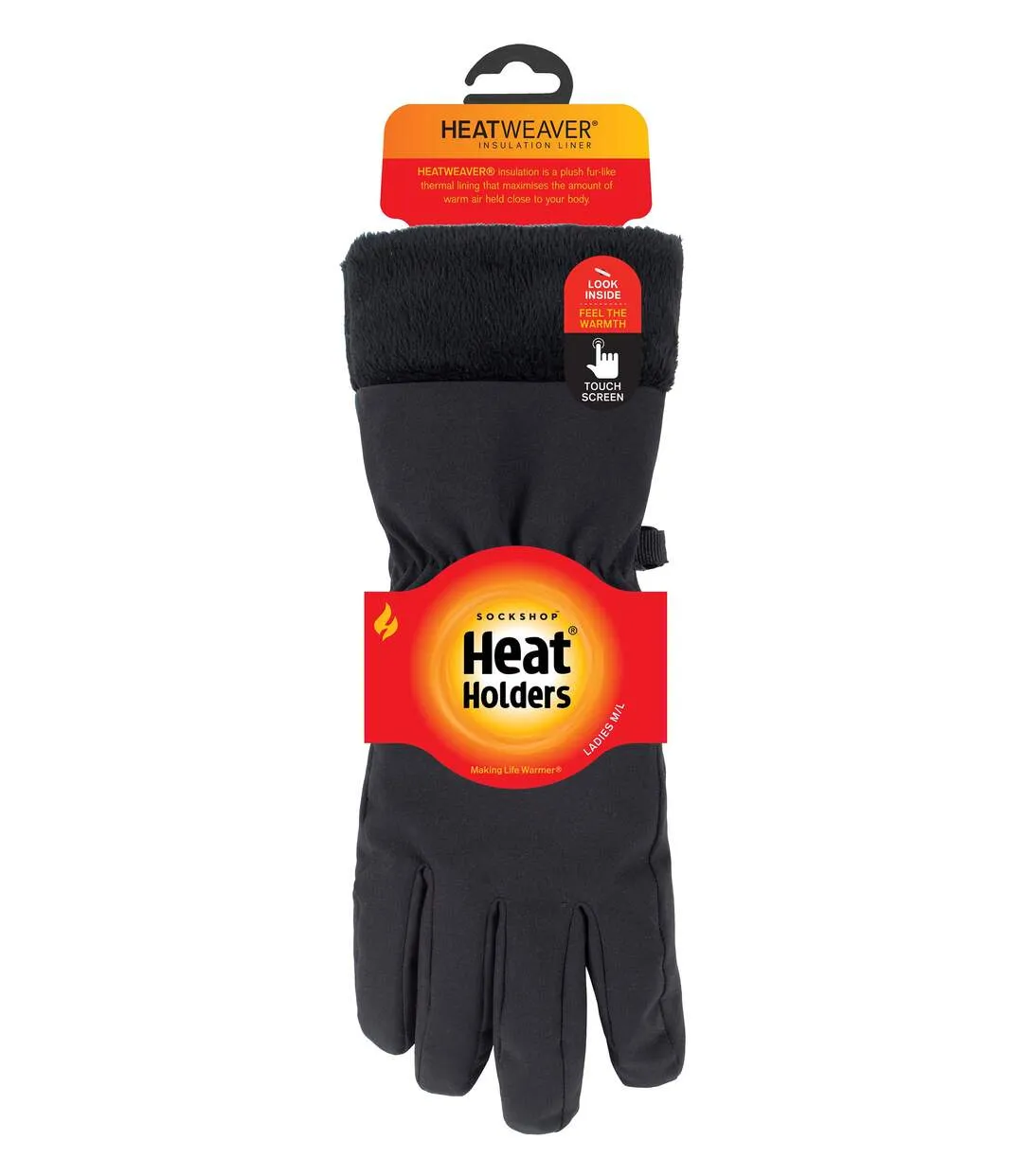 Heat Holders Womens Kenai Soft Shell Waterproof Wind Resistant Gloves - M/L