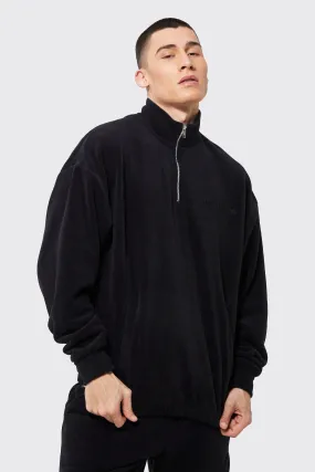 Heavyweight Polar Fleece Half Zip Sweater