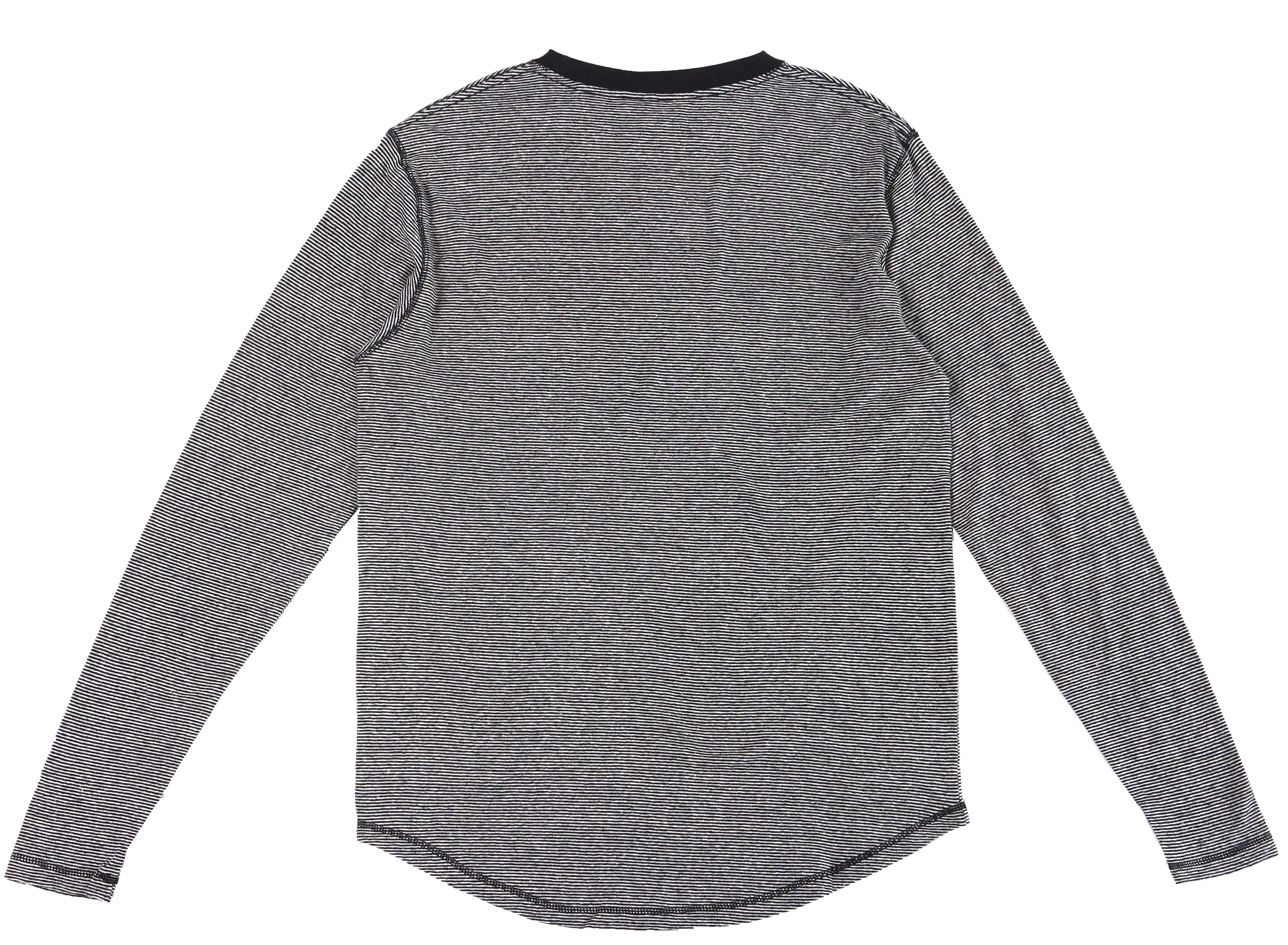 HEMP MICRO STRIPE LONG SLEEVE T-SHIRT ARMOR