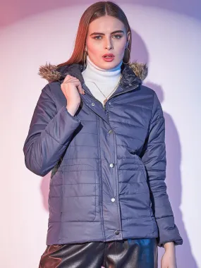 Huded puffer jacket