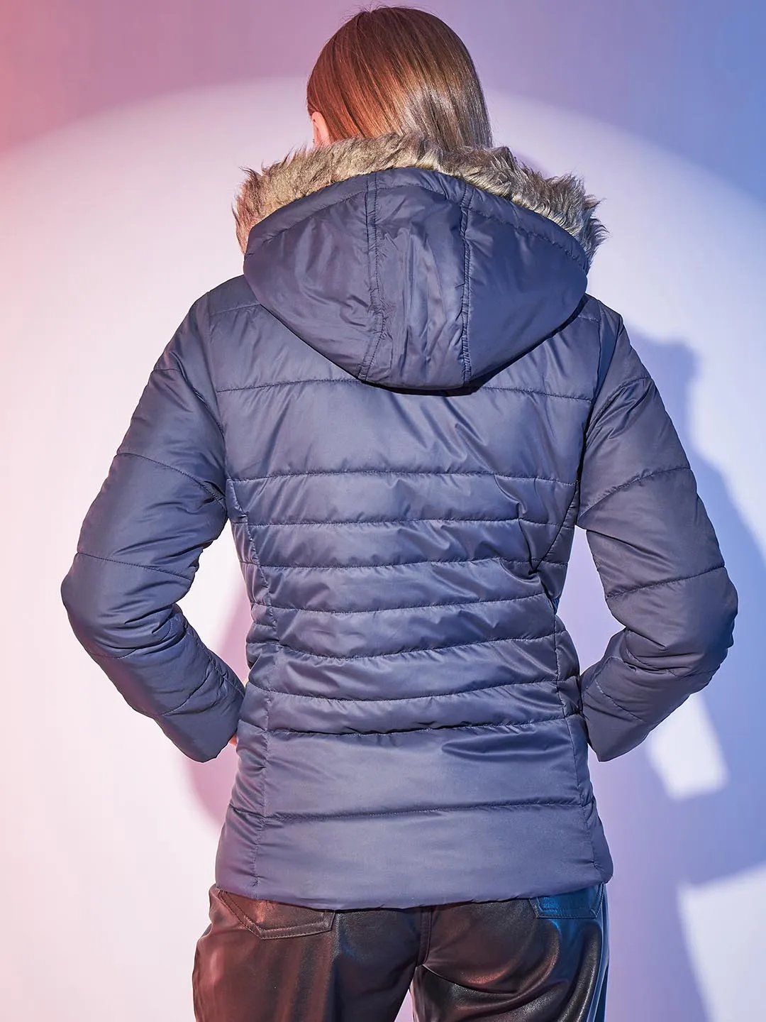 Huded puffer jacket