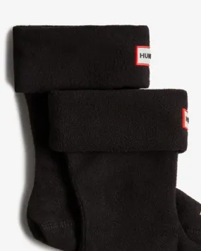 Hunter  Kids'  Recycled Fleece Boot Sock Black Reg