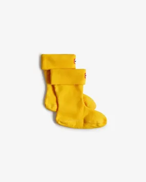 Hunter  Kids'  Recycled Fleece Boot Sock Yellow Reg