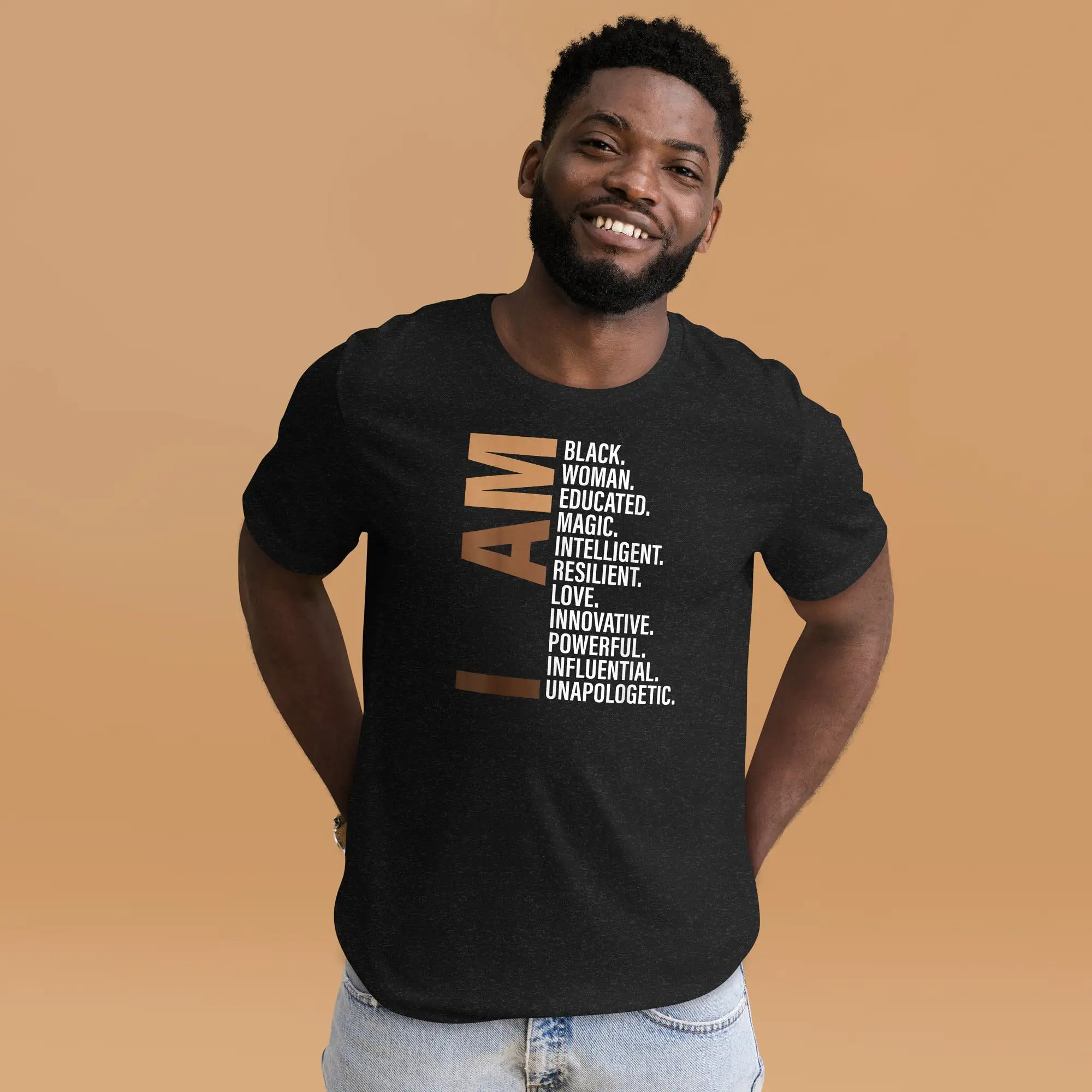 I AM BLACK Unisex t-shirt