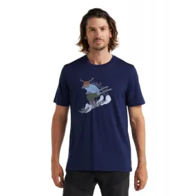 icebreaker  Tech Lite II SS Tee Ski Rider - Maglia merino - Uomo