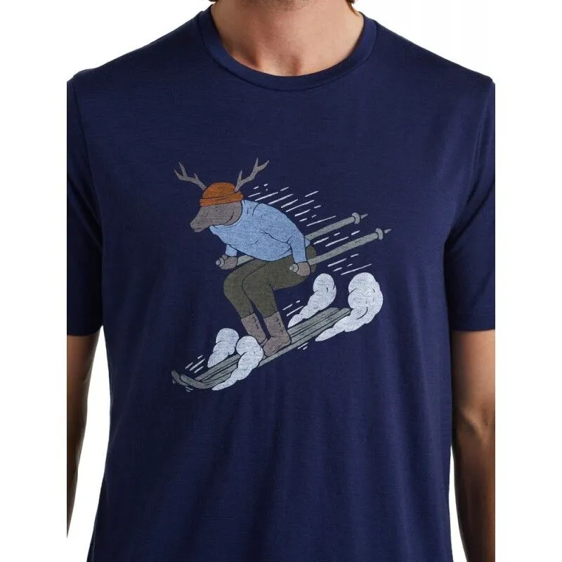 icebreaker  Tech Lite II SS Tee Ski Rider - Maglia merino - Uomo