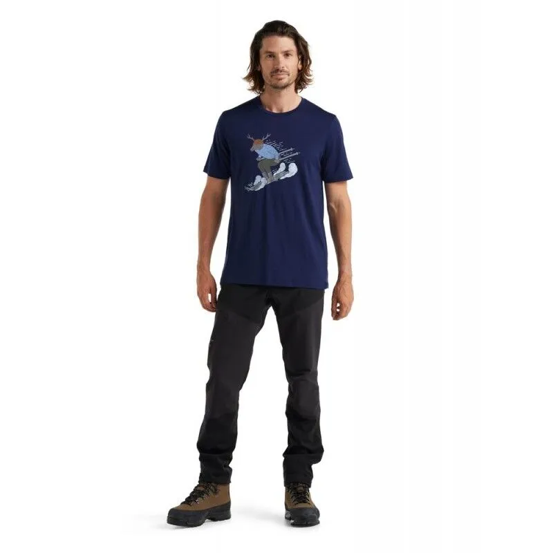 icebreaker  Tech Lite II SS Tee Ski Rider - Maglia merino - Uomo