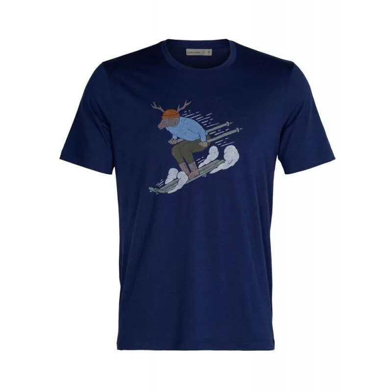 icebreaker  Tech Lite II SS Tee Ski Rider - Maglia merino - Uomo