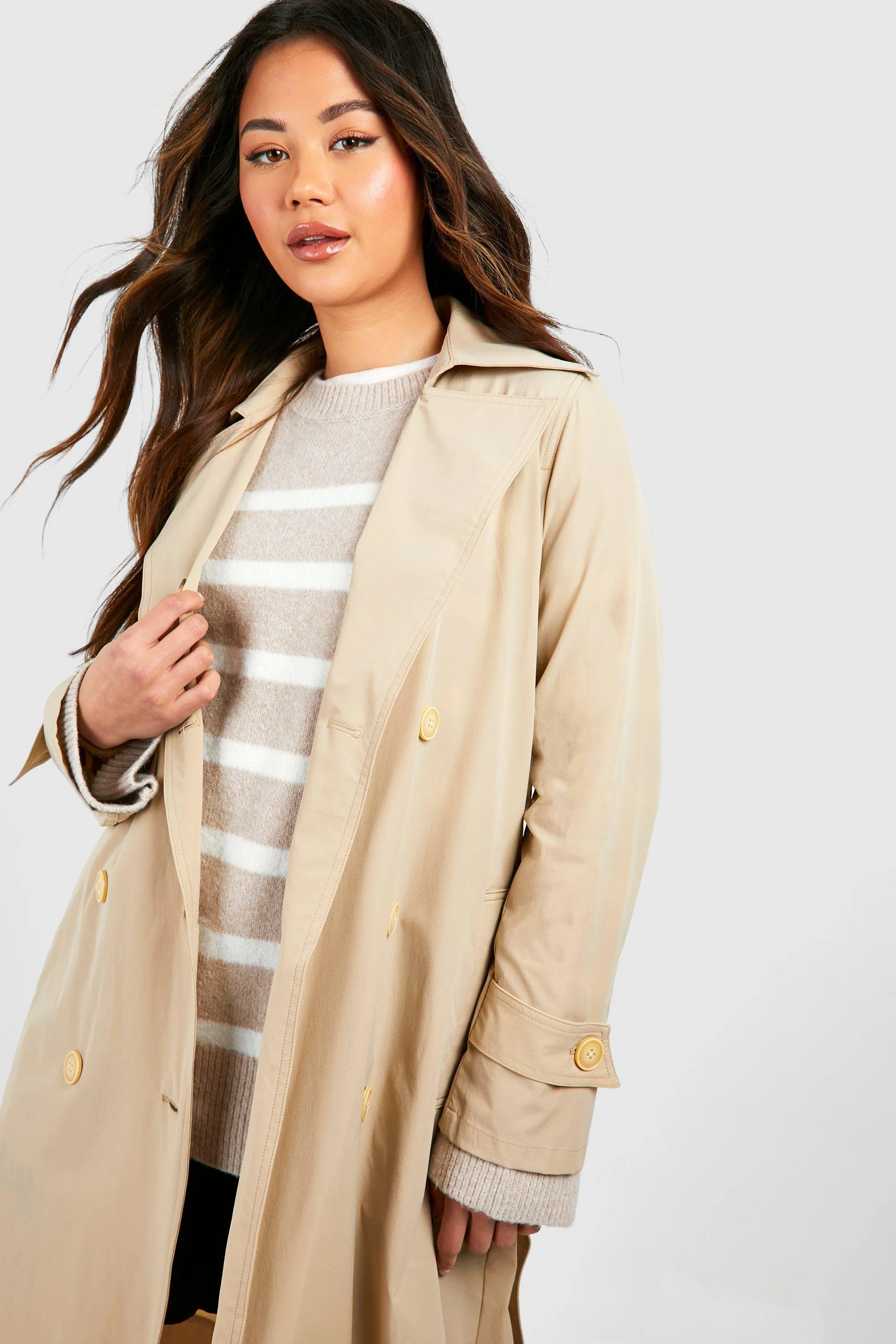 Jackets & Coats | Belted Trench Coat | boohoo