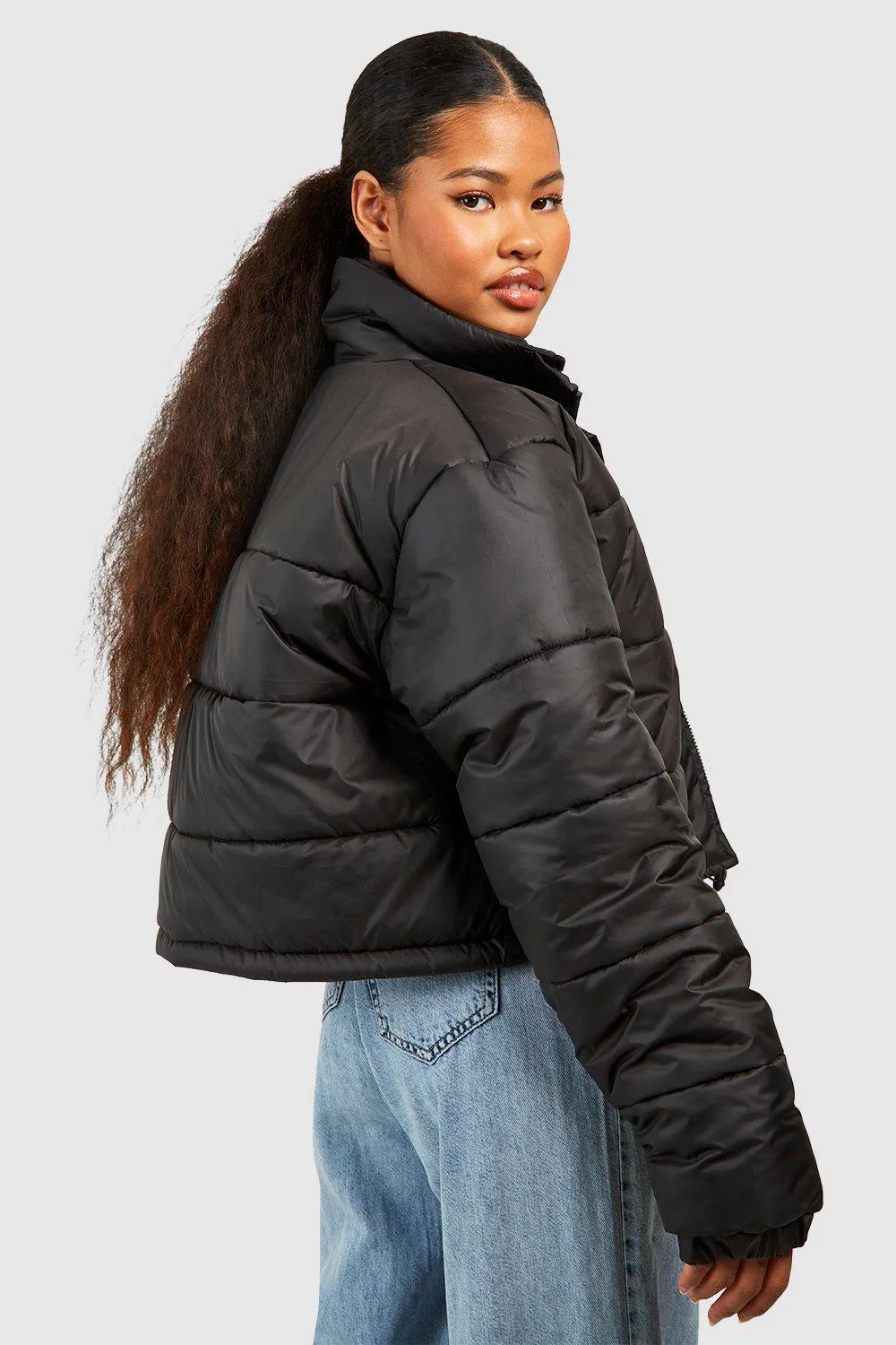 Jackets & Coats | Petite Funnel Neck Puffer Jacket | boohoo