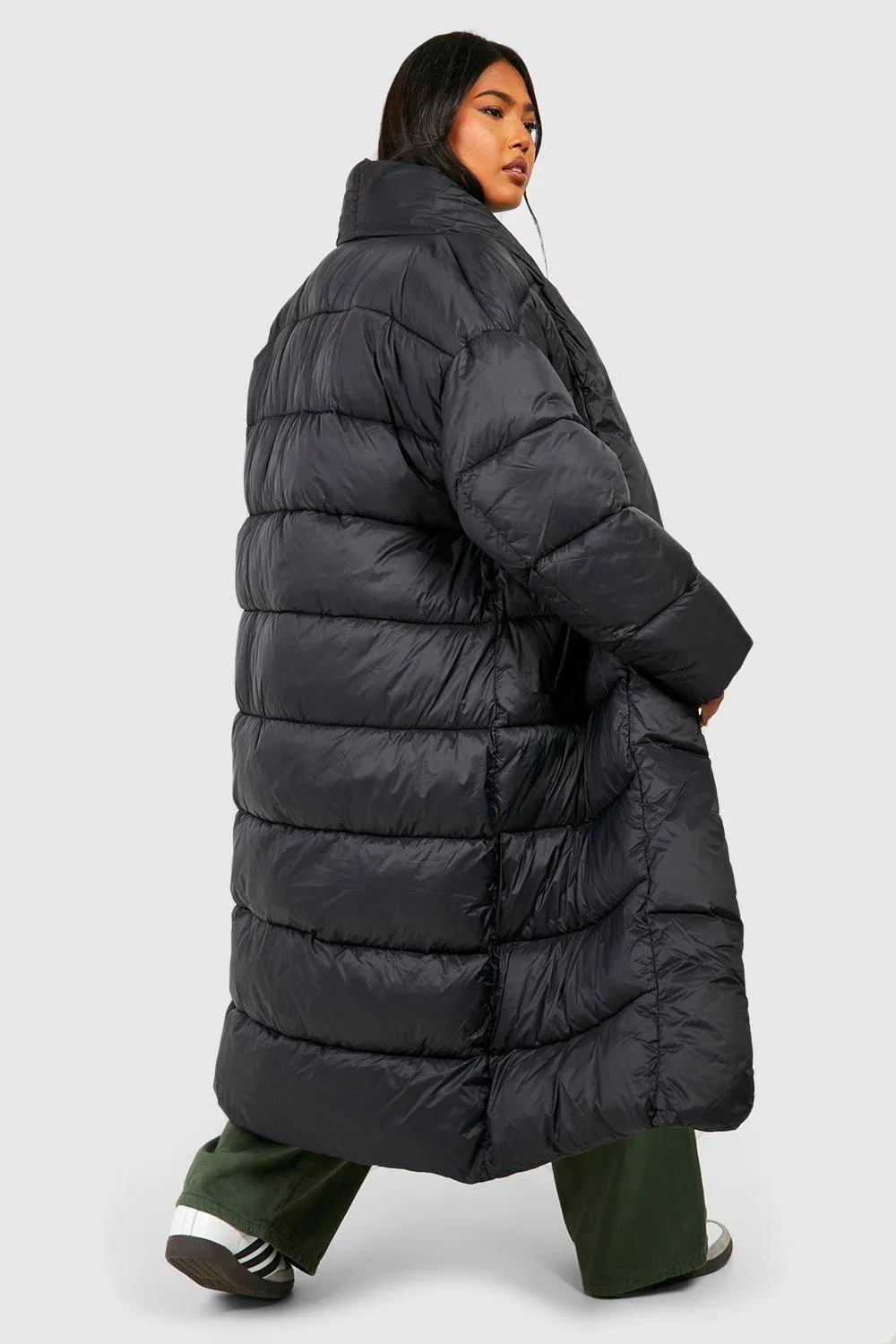 Jackets & Coats | Plus Belted Duvet Puffer Jacket | boohoo