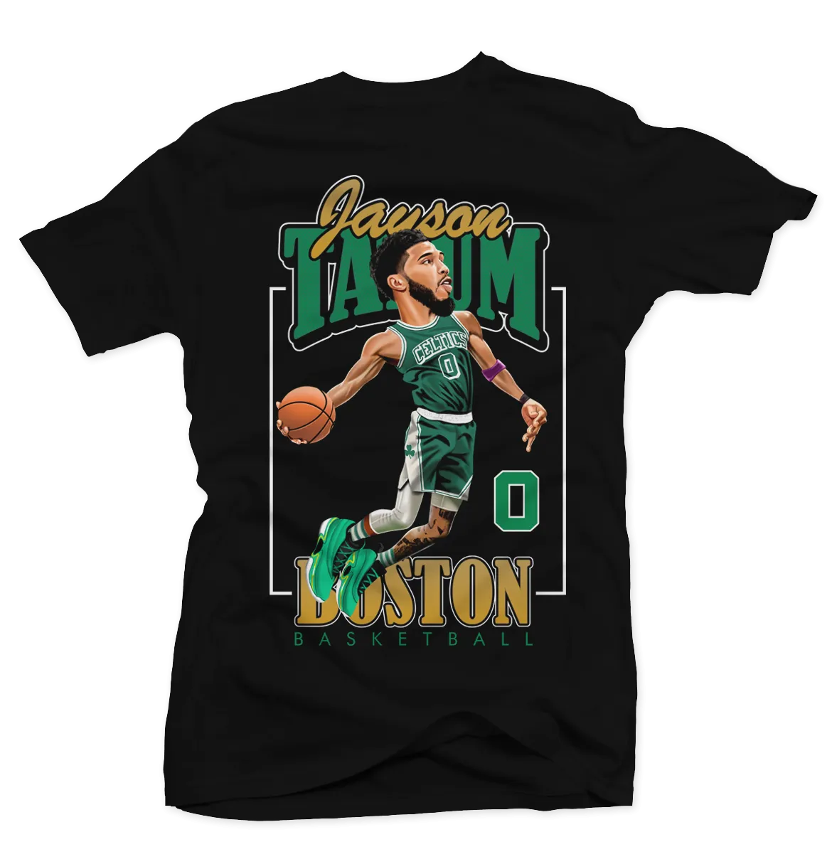 Jayson Tatum Dunk Black Tee