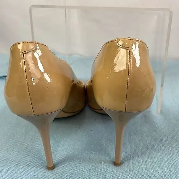 JimmyCho Tan Patent Pump Shoes