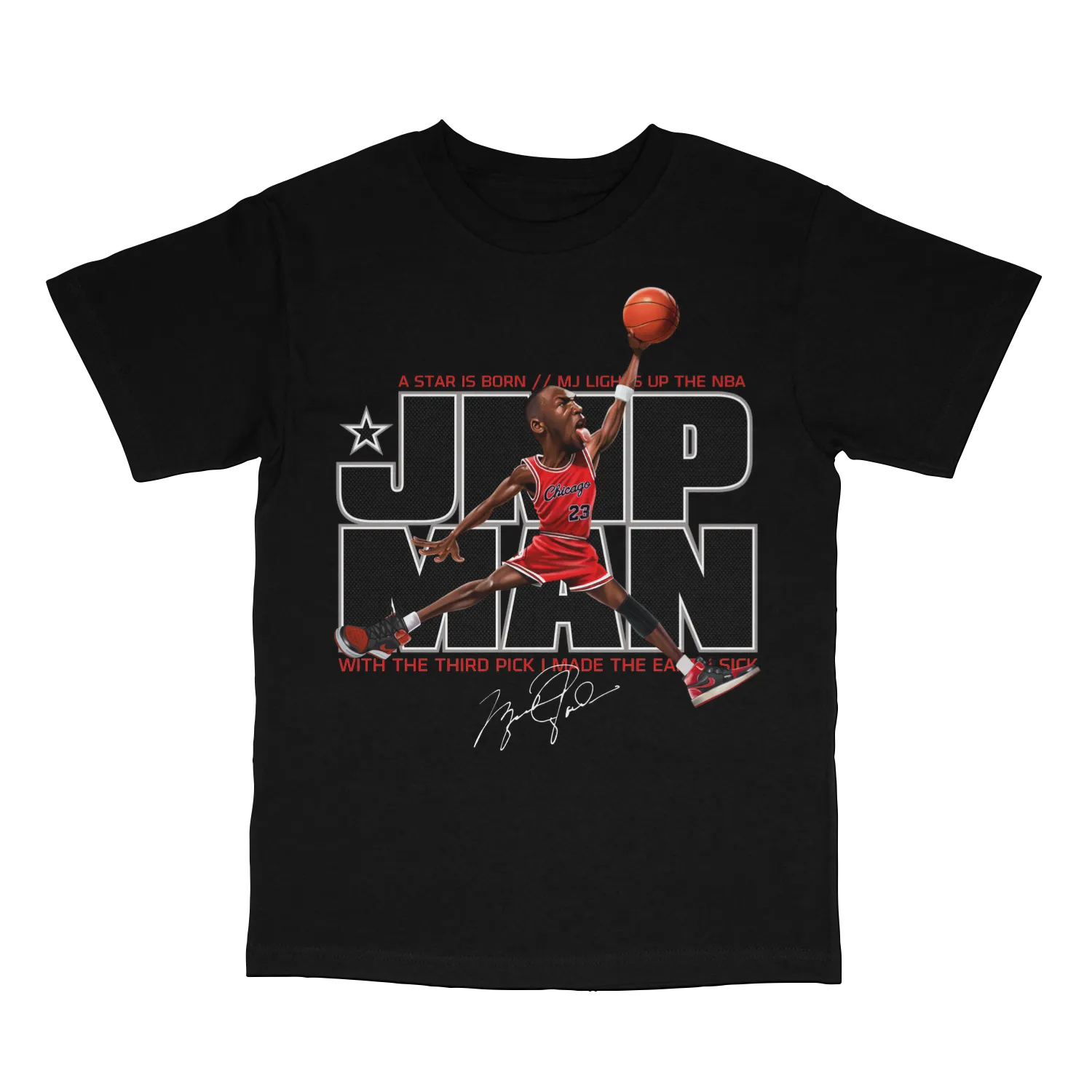 JMP Man Jordan Black Tee