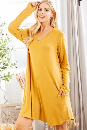 Julian Dress in Mustard