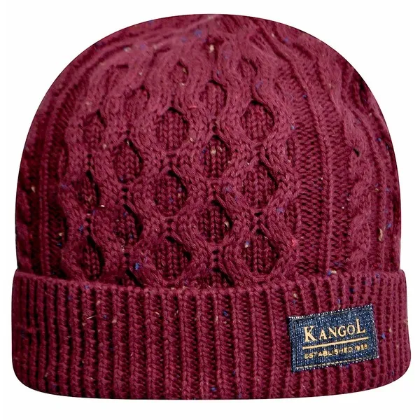 Kangol Men's Knep Cable Pull On Winter Cotton Beanie Cap Hat (One Size)