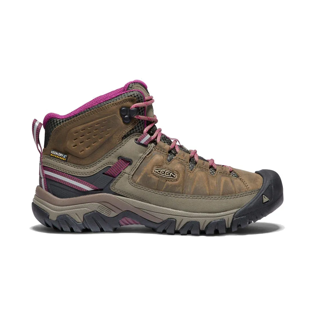 Keen Targhee III Waterproof Mid Hiking Boot - Weiss / Boysenberry