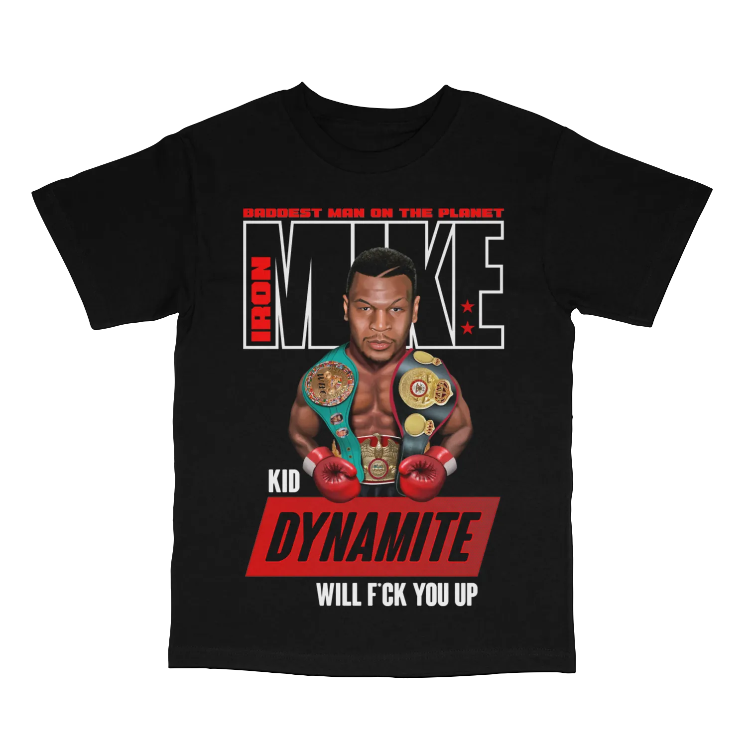 Kid Dynamite Mike Tyson Black Tee