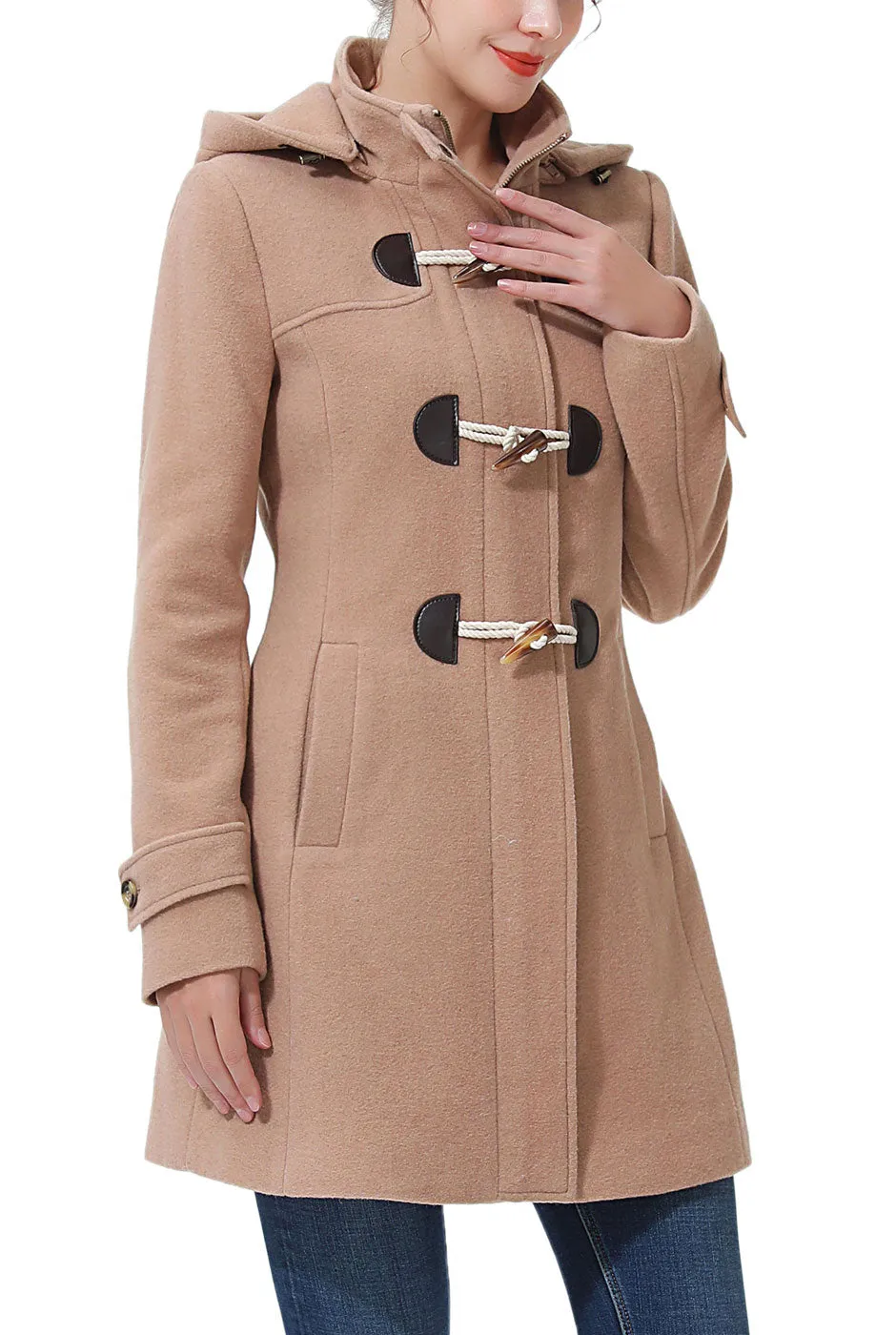 Kimi + Kai Women's Daisy Wool Toggle Coat