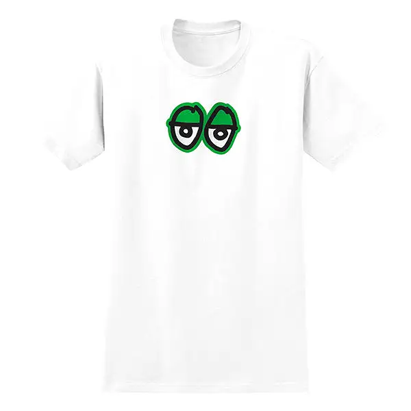 KROOKED EYES LG TEE WHITE/GREEN