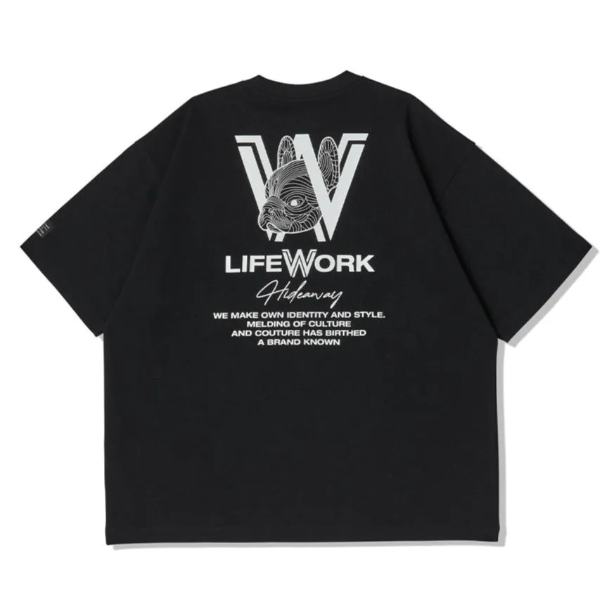 LifeWork Chest Bulldog Tee Black