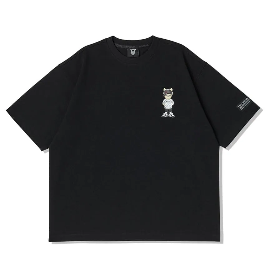 LifeWork Chest Bulldog Tee Black