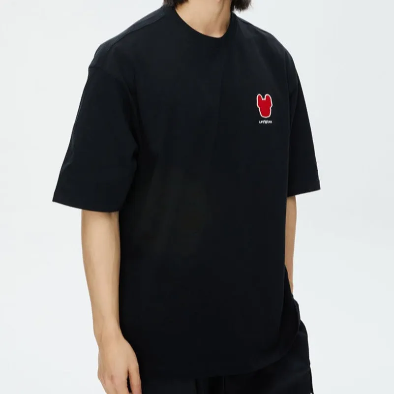 LifeWork Embroidered Chest Logo Tee Black