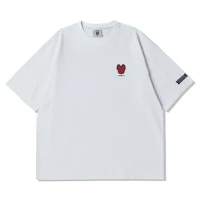 LifeWork Embroidered Chest Logo Tee White