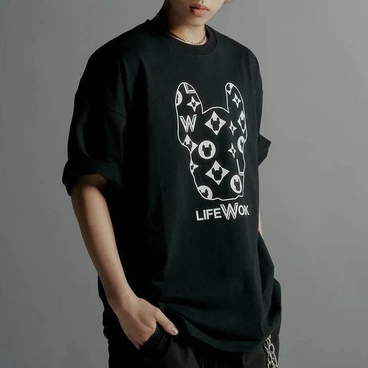 LifeWork LW Monogram Tee Black