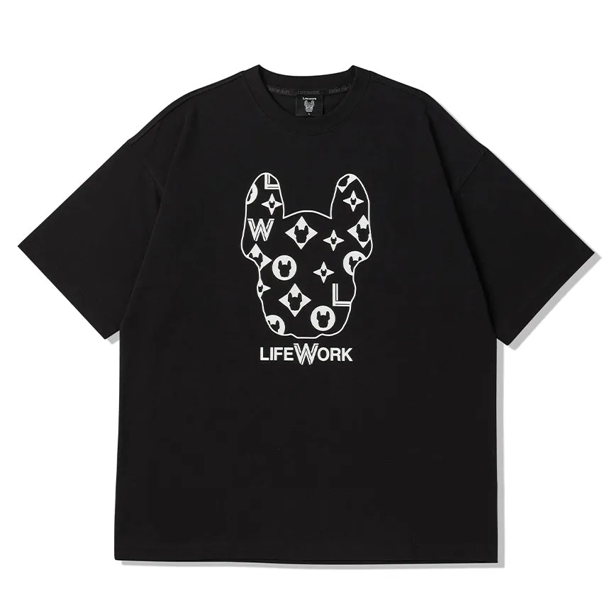 LifeWork LW Monogram Tee Black