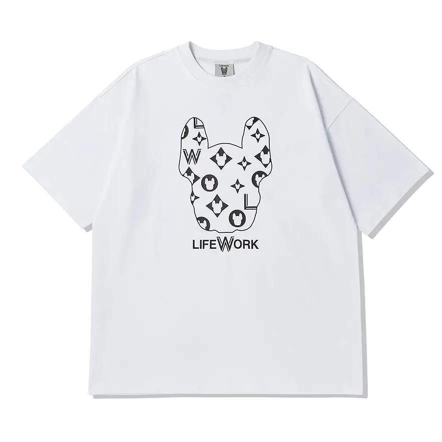 LifeWork LW Monogram Tee White