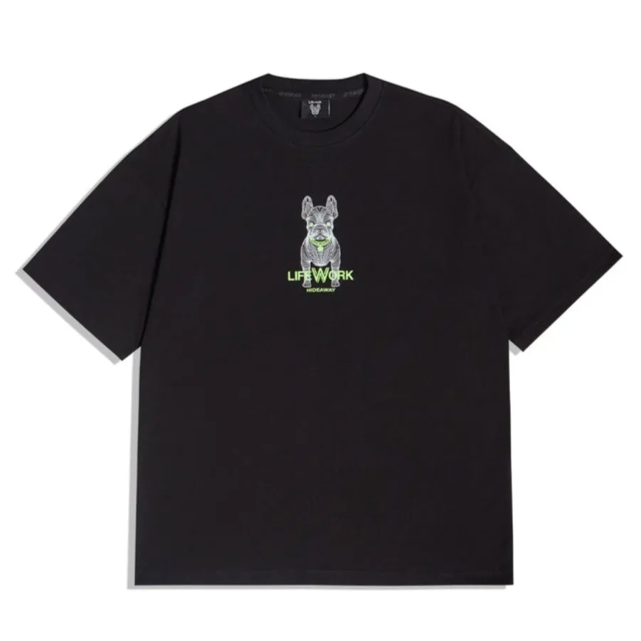 LifeWork Small Bulldog Tee Black