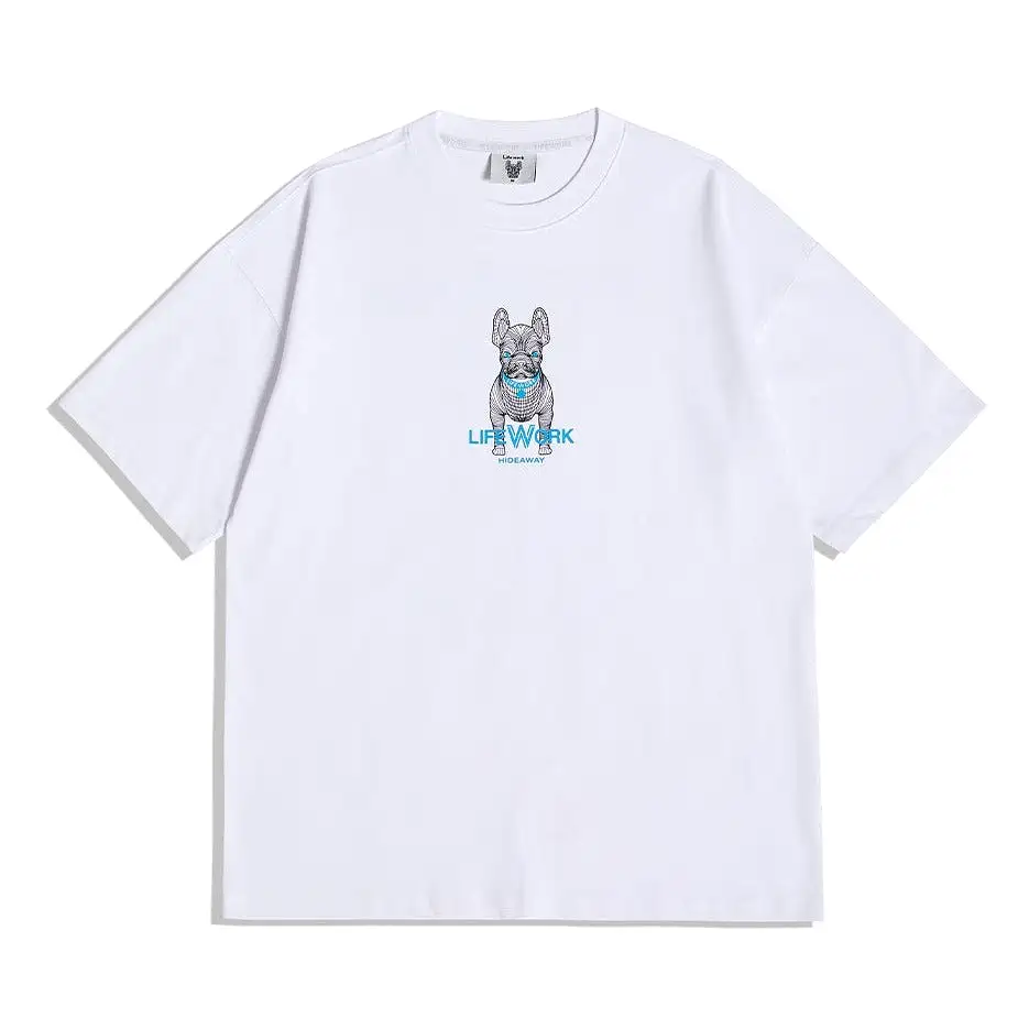 LifeWork Small Bulldog Tee White