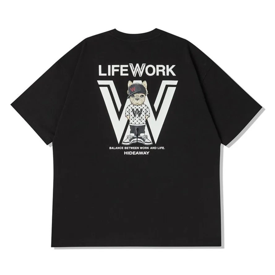 LifeWork W Symbol Mascot Tee Black