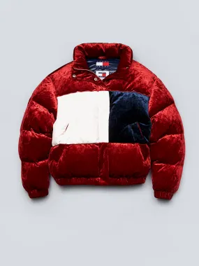 Limited Edition Velour Puffer | Coats & Jackets | Tommy Hilfiger