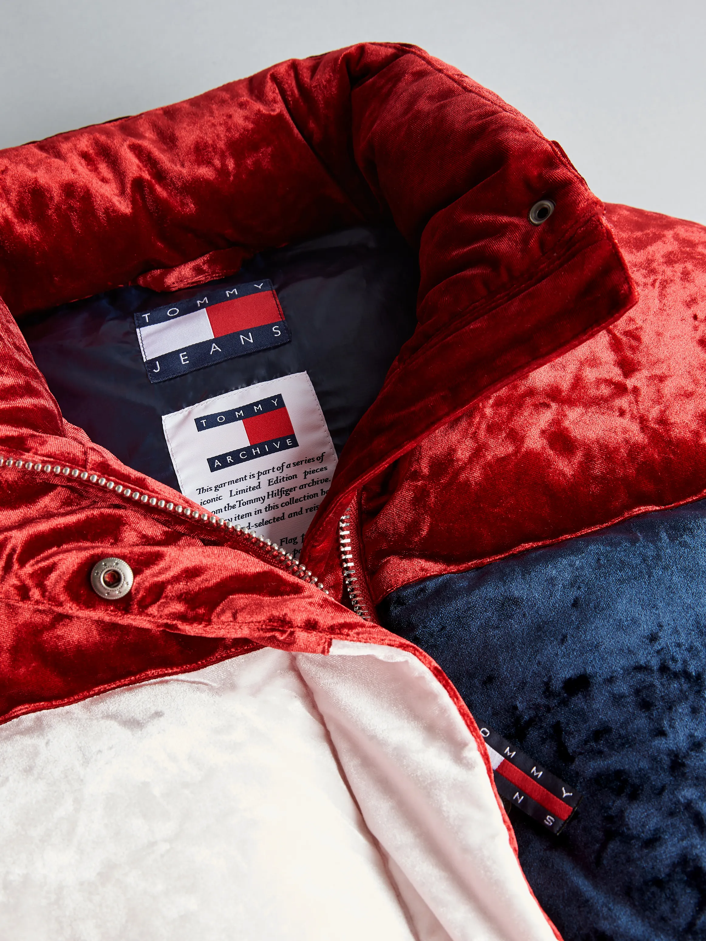 Limited Edition Velour Puffer | Coats & Jackets | Tommy Hilfiger