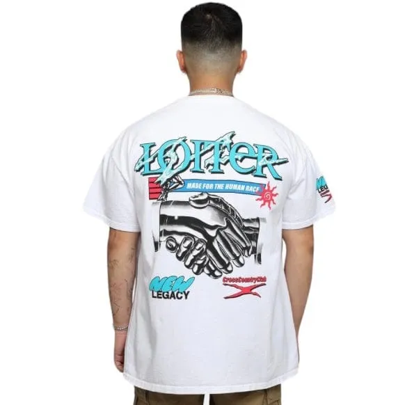 Loiter New Legacy Ultra Premium Vintage Tee (White)