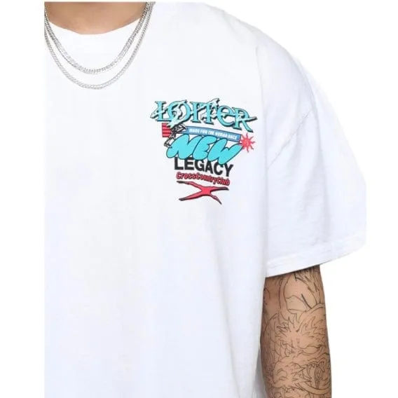 Loiter New Legacy Ultra Premium Vintage Tee (White)