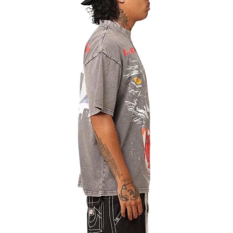 Loiter Urban Beast Vintage Tee (Charcoal)