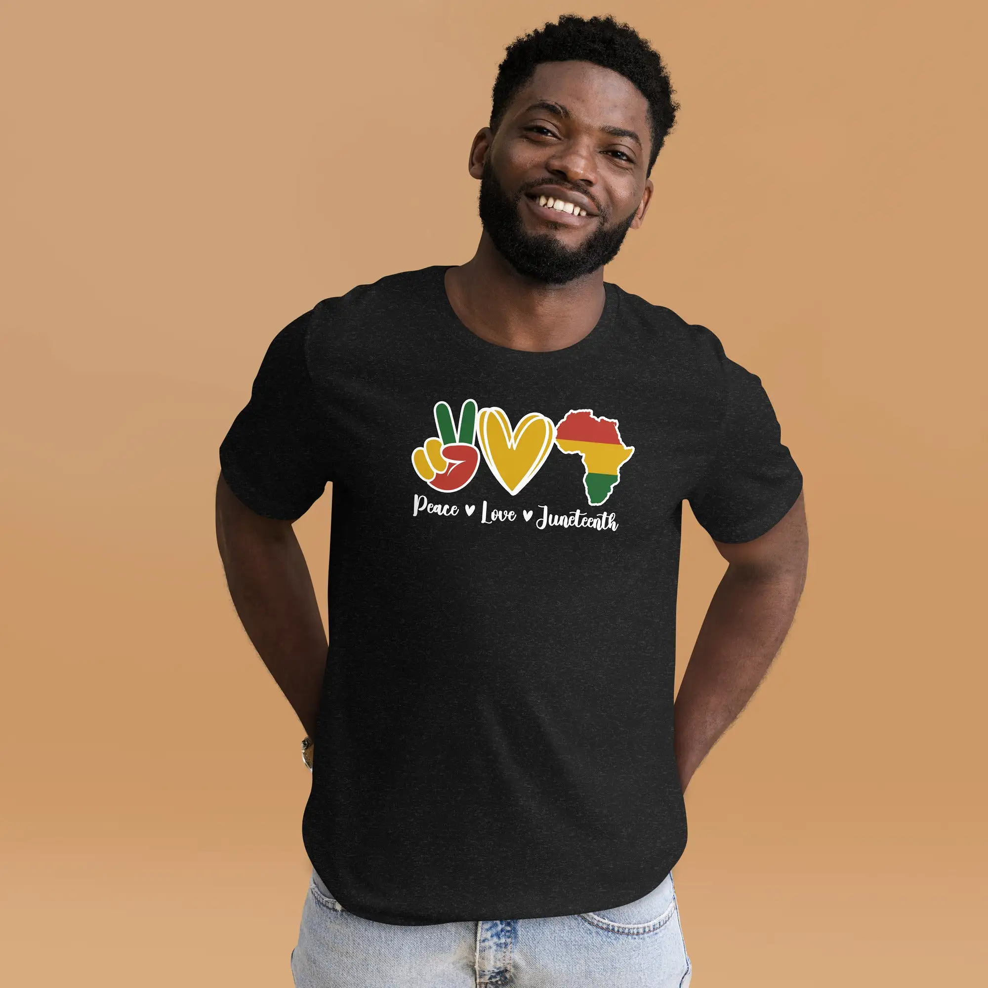 Love Peace Juneteenth Unisex t-shirt