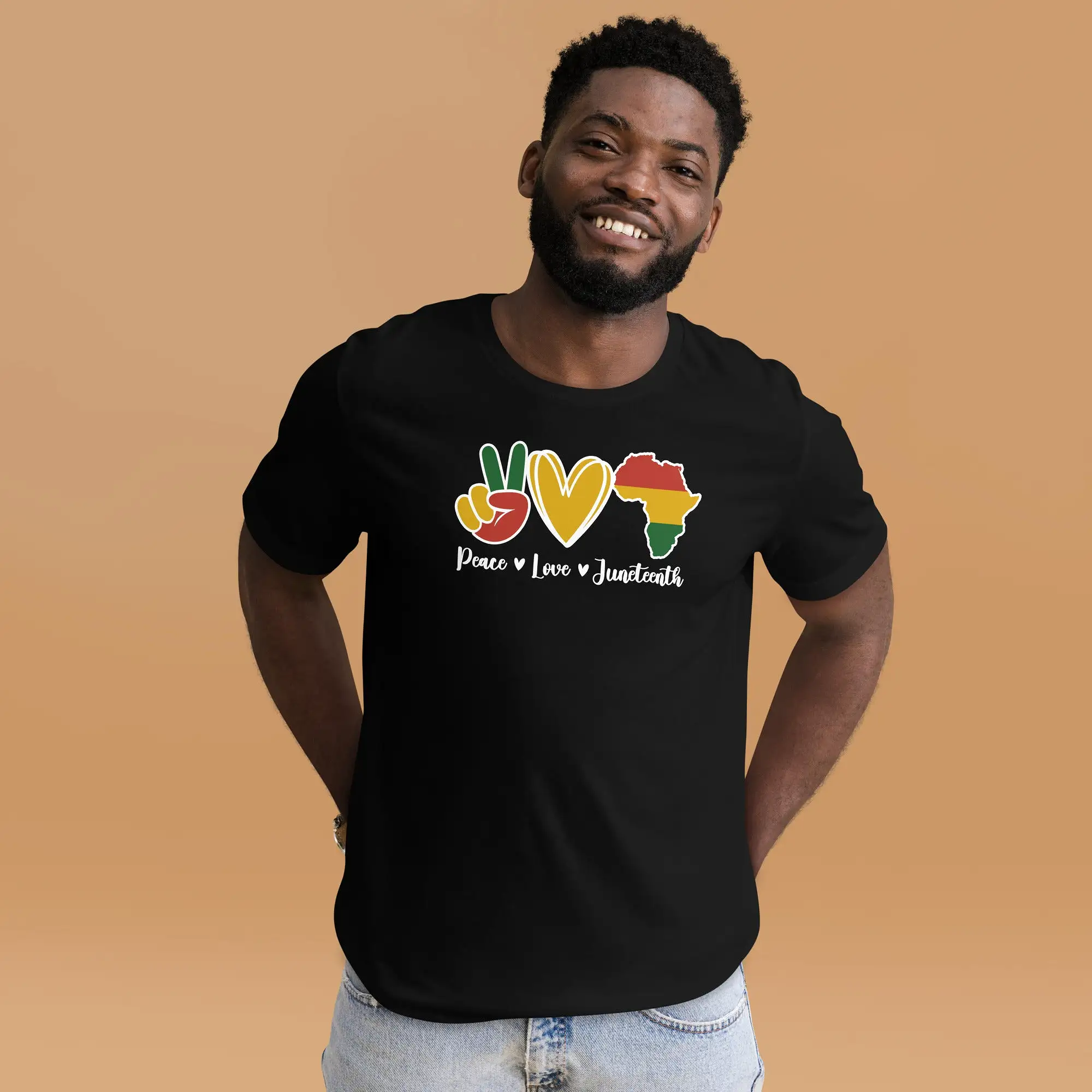 Love Peace Juneteenth Unisex t-shirt