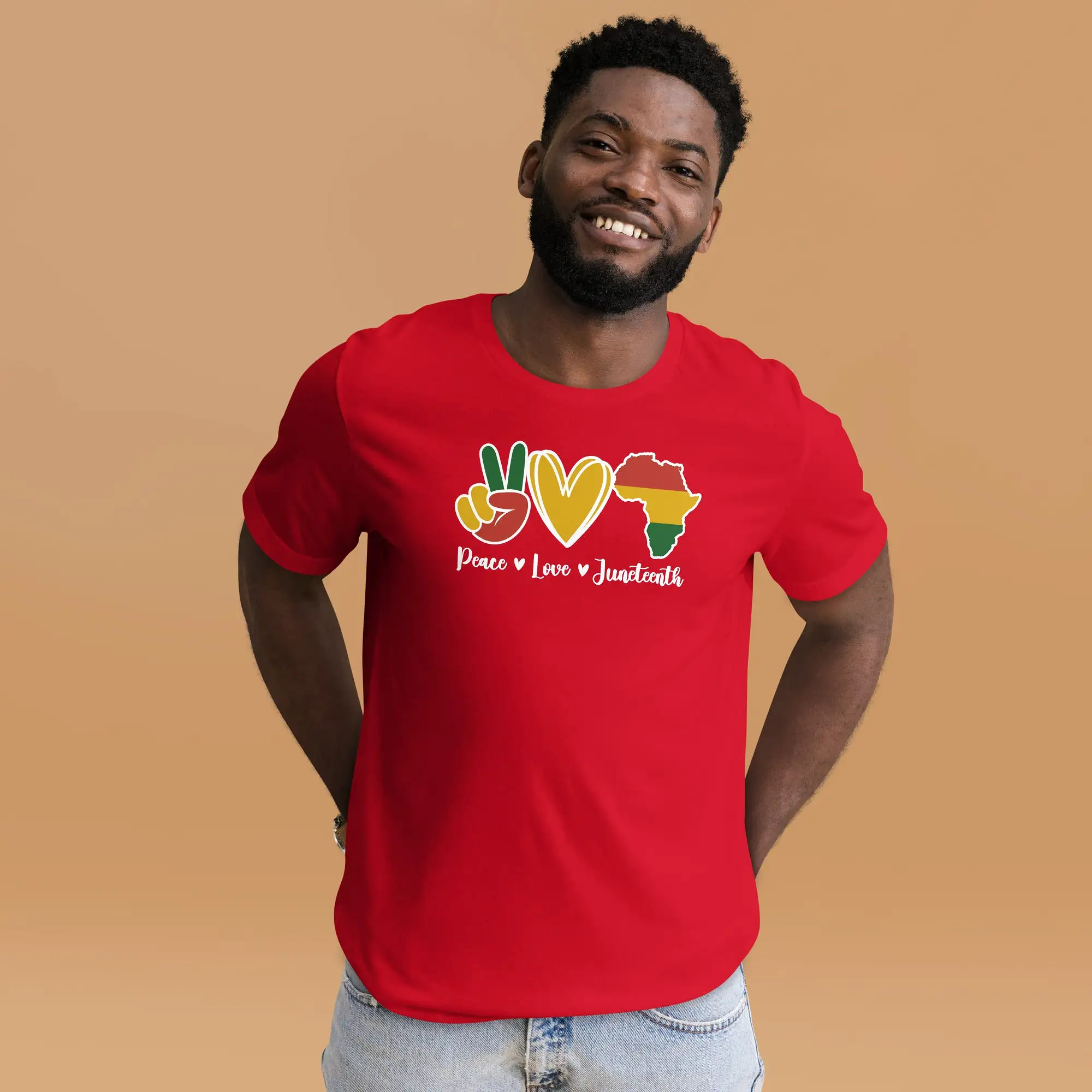 Love Peace Juneteenth Unisex t-shirt