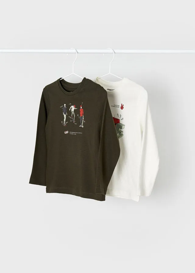 L/s t-shirt set for boy - Forest