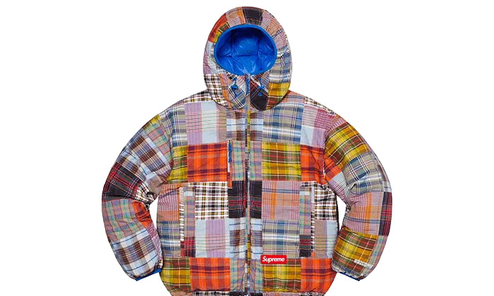 Madras Windstopper Puffer Jacket Multicolor