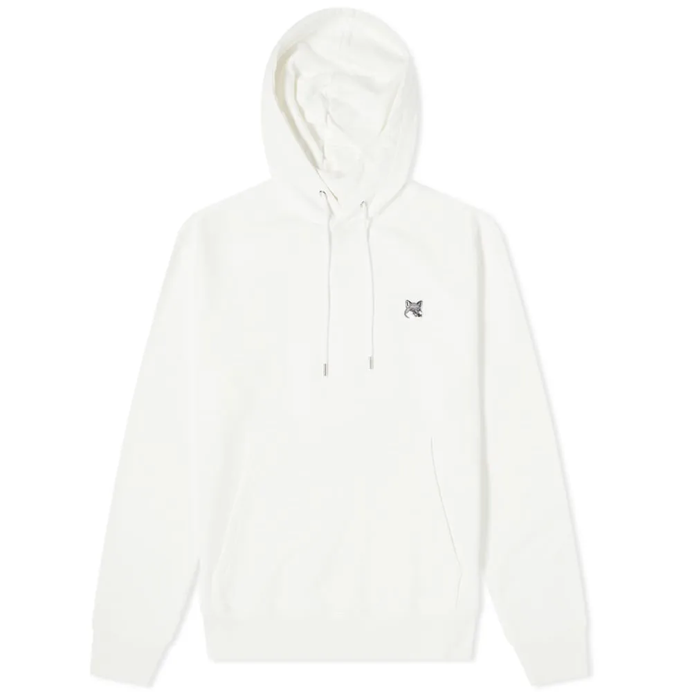 Maison Kitsuné Grey Fox Head Patch Classic HoodyEcru