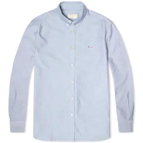 Maison Kitsuné Tricolour Fox Classic Oxford ShirtNavy