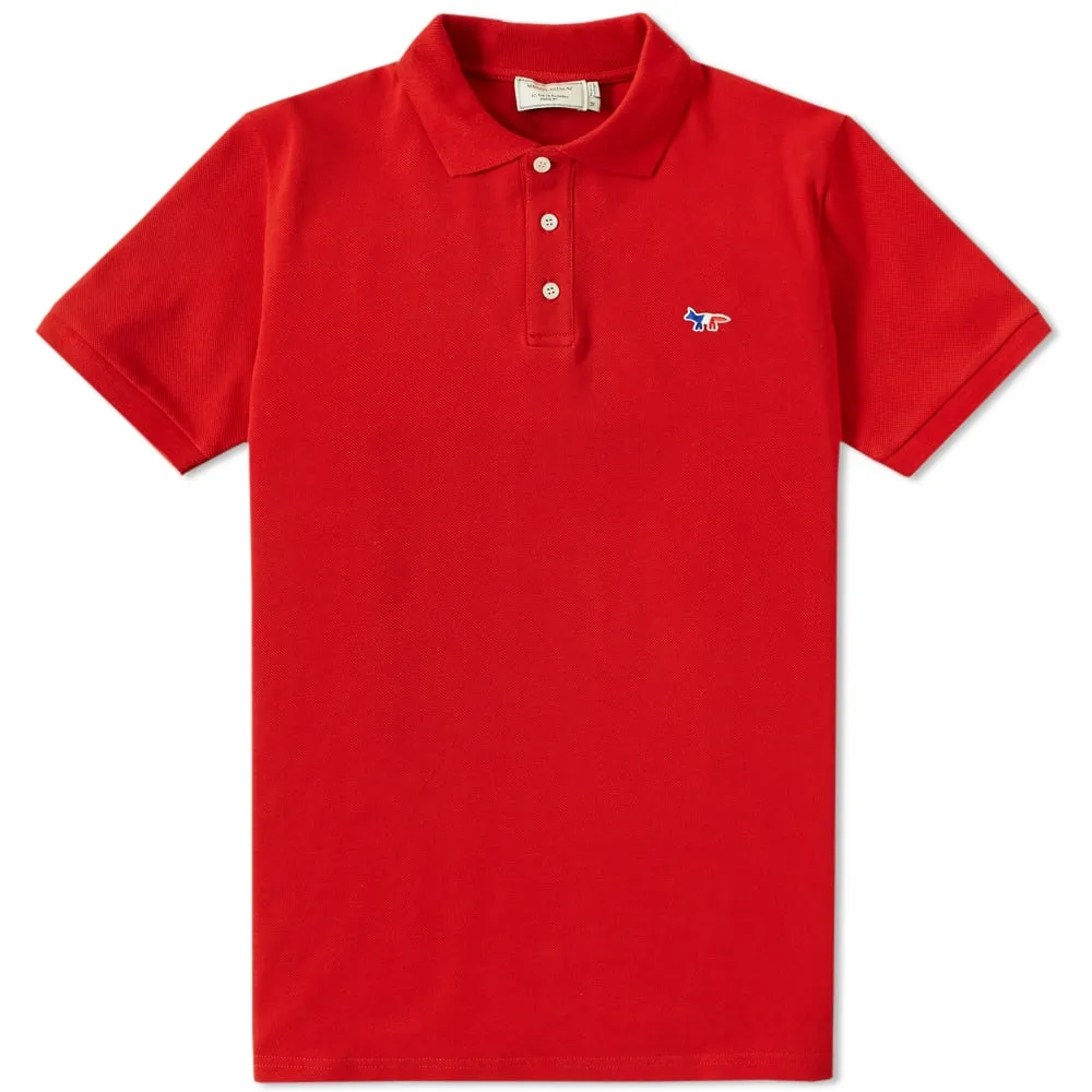 Maison Kitsuné Tricolour Fox PoloRed