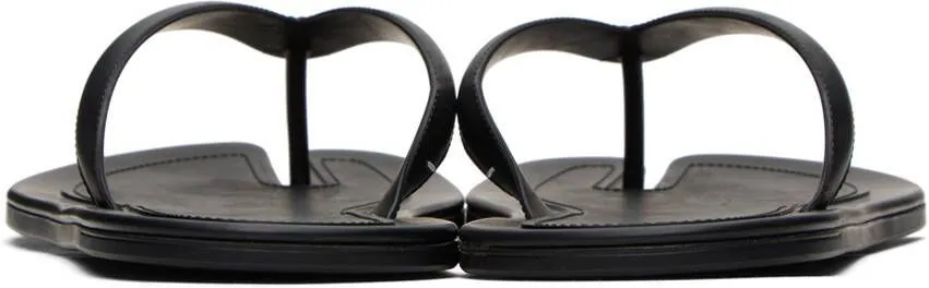 Maison Margiela Black Tabi Flip Flops