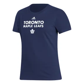 Maple Leafs Adidas Women's Basics Amplifier Logo Tee